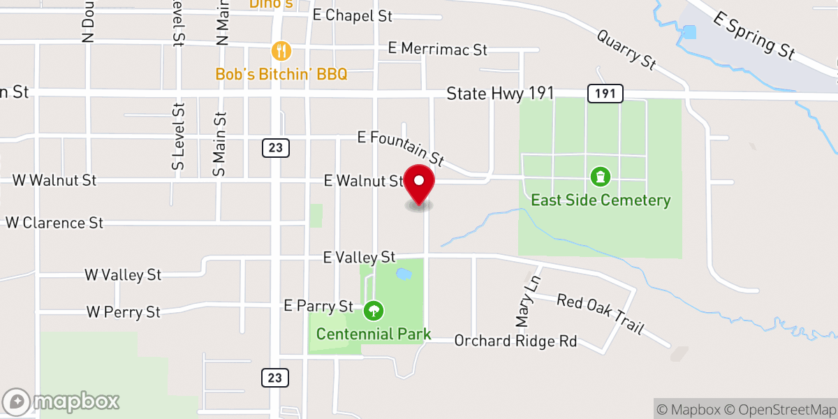 Map showing location of St Joseph's Catholic Church Office