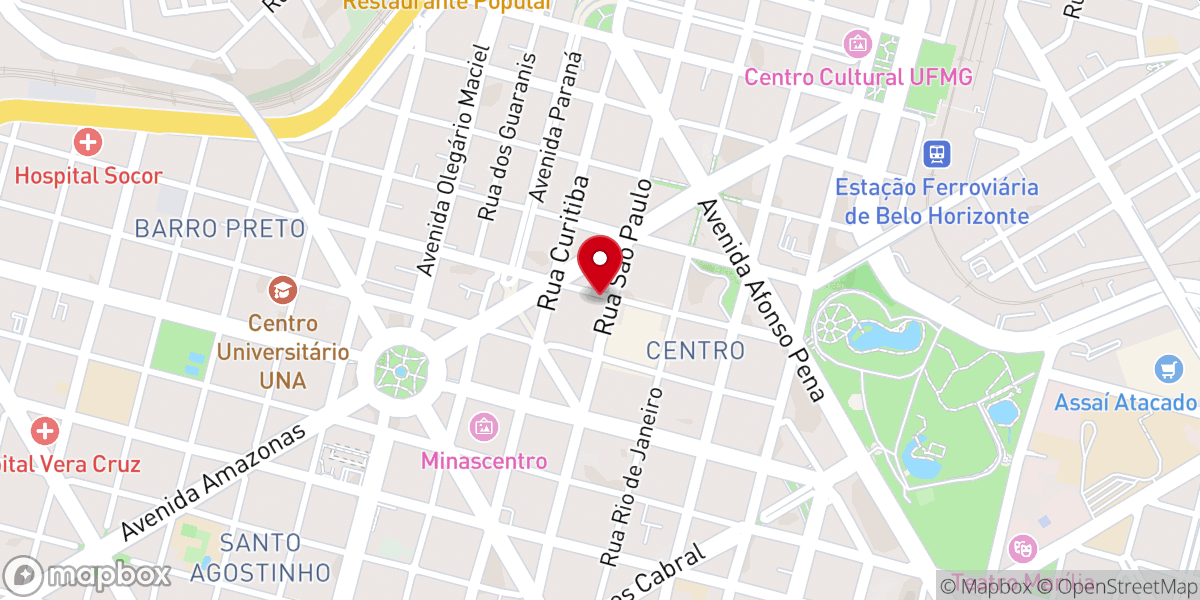 Map showing location of Igreja Internacional Despertar da Fé