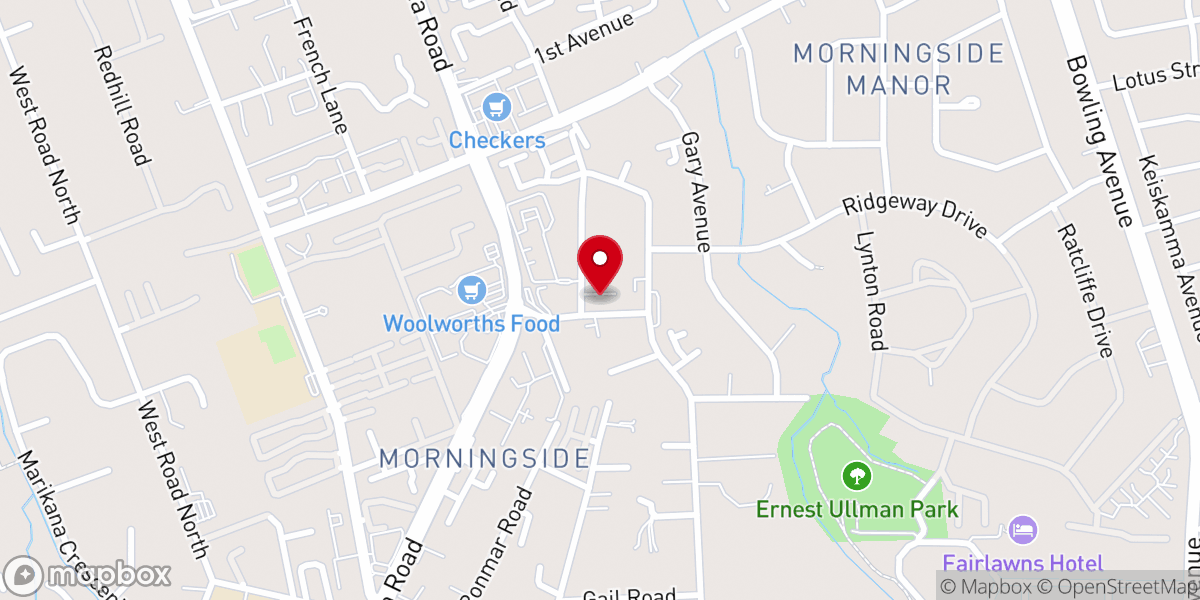 Map showing location of New Apostolic Church Sandton