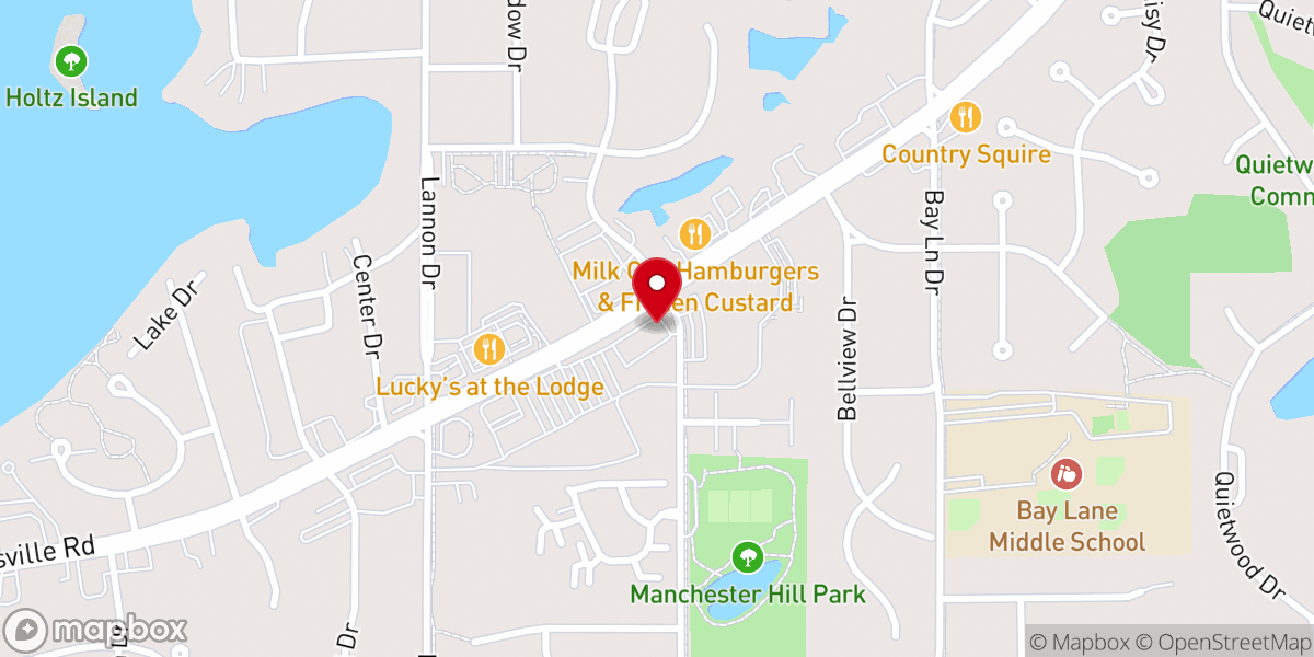 Map showing location of Vintage Grounds Coffeehouse