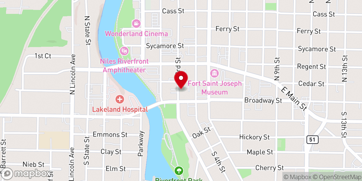 Map showing location of New Journey United Methodist Church