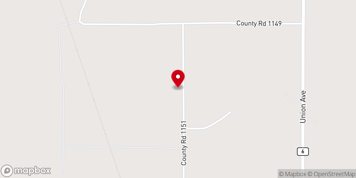 Map showing location of Temple Grove Baptist Church