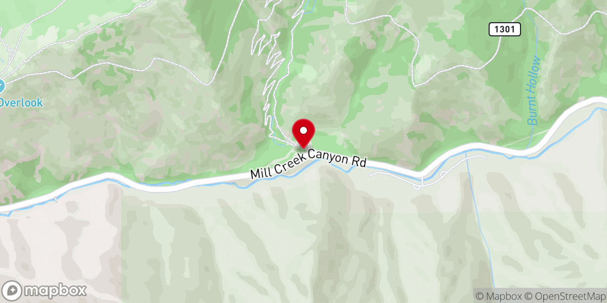 Map showing location of Millcreek Pipeline Trail