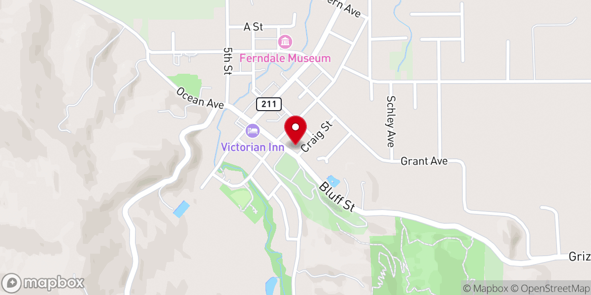 Map showing location of Rectory, Catholic Church of the Assumption