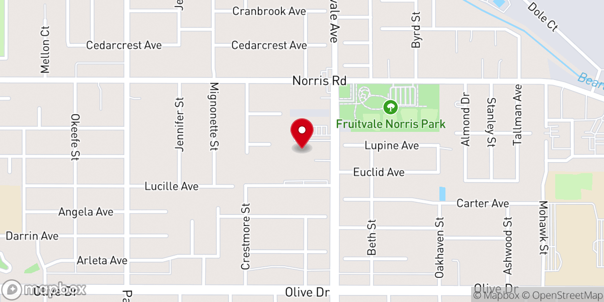 Map showing location of Olive Knolls Church-Nazarene