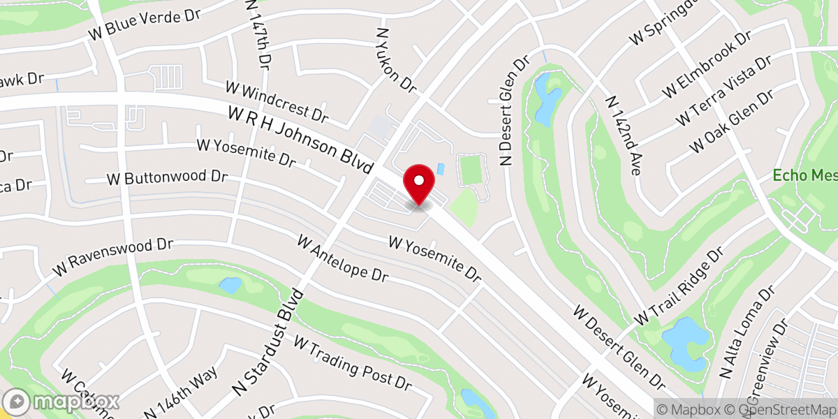 Map showing location of Inspire Church AZ