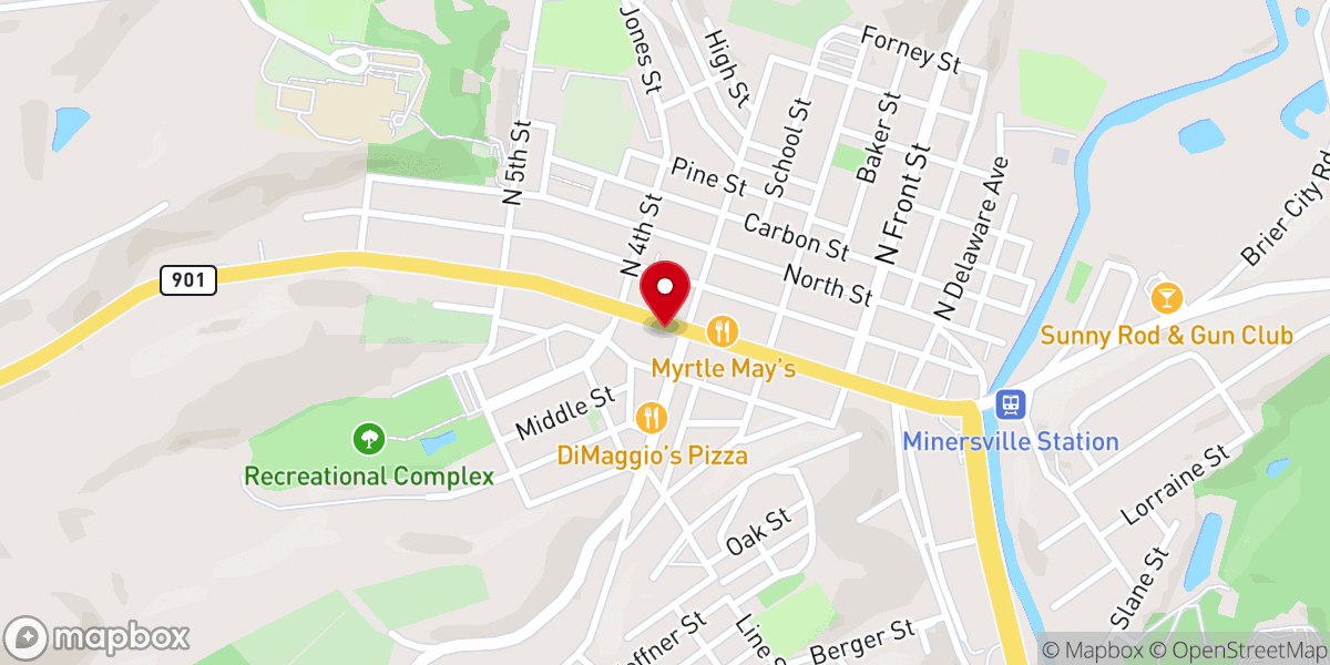 Map showing location of First Congregational Church