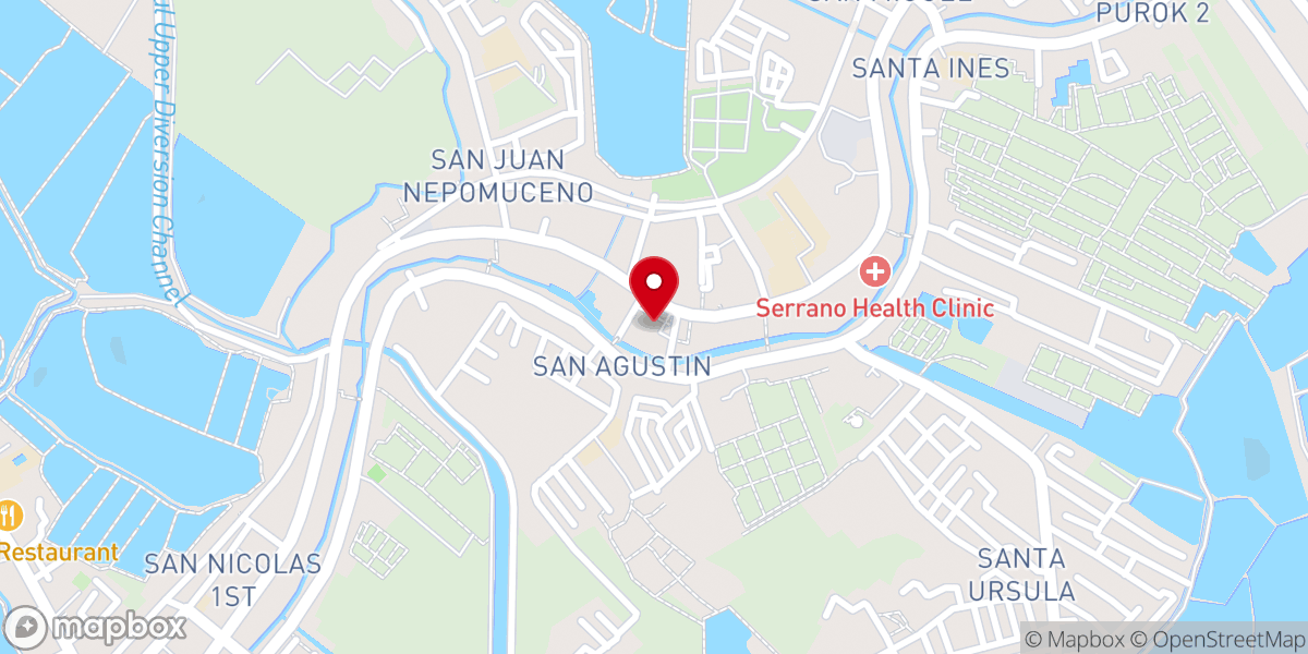Map showing location of Santiago Apostol Parish Church (Betis Church) - Guagua, Pampanga (Archdiocese of San Fernando)