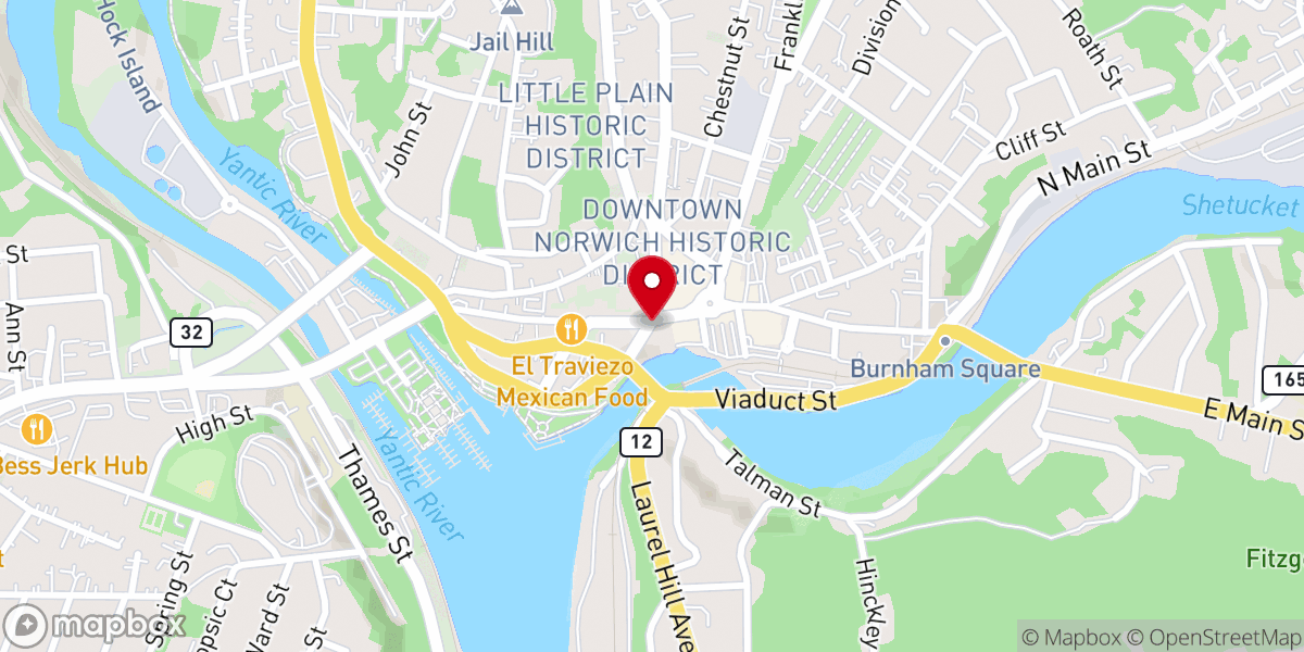 Map showing location of Clarke Memorial African Methodist Episcopal Zion Church