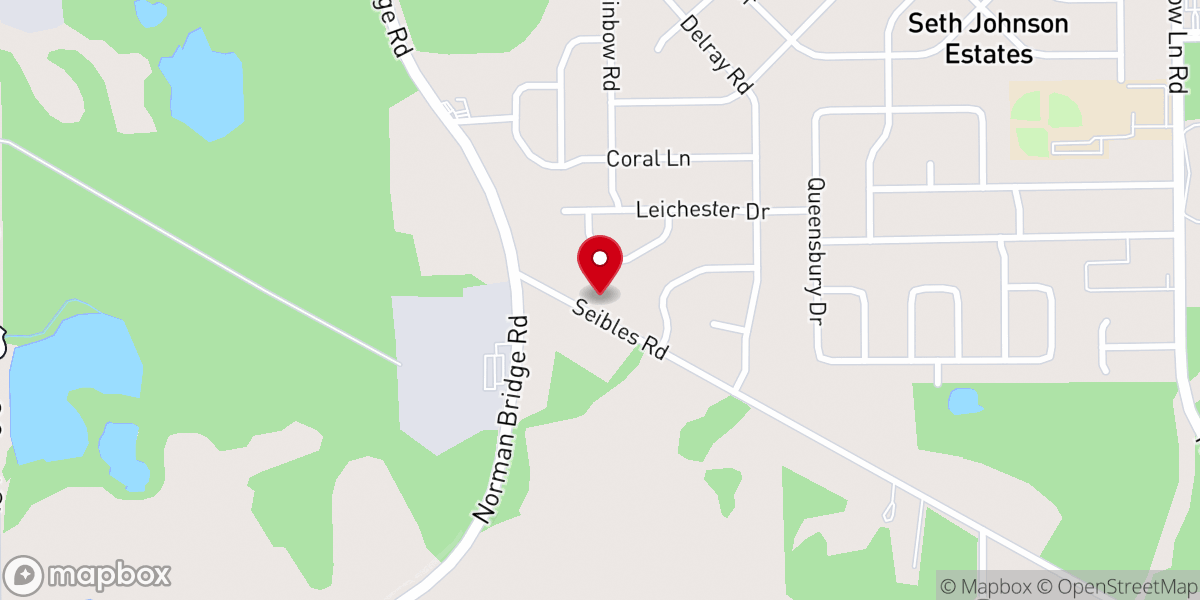 Map showing location of Halls Memorial Christian Methodist Episcopal Church