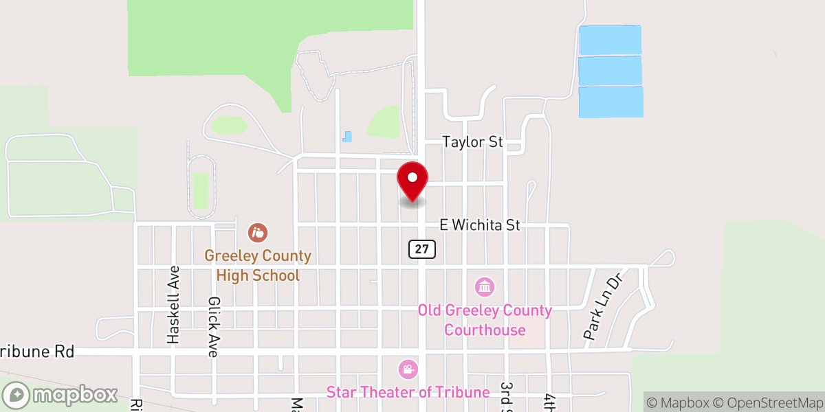 Map showing location of St Joseph Parish Center