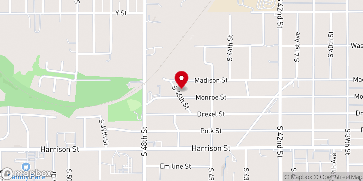 Map showing location of Mosher-Pilgrim Presbyterian Church
