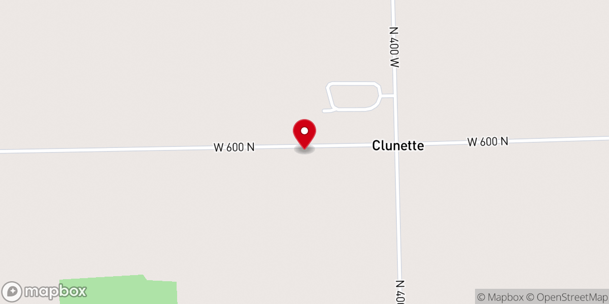 Map showing location of Clunette United Methodist Church