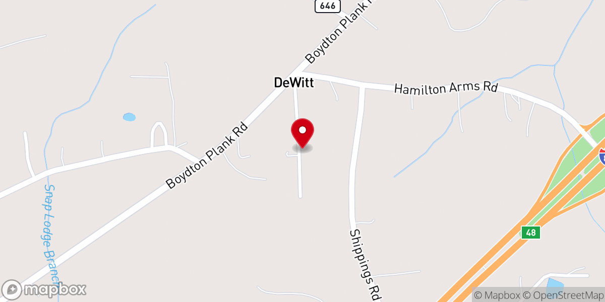 Map showing location of Bott Memorial Presbyterian Church