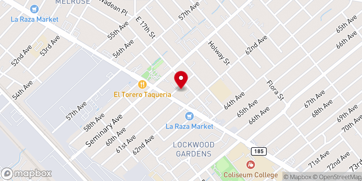 Map showing location of New Covenant Church Fellowship