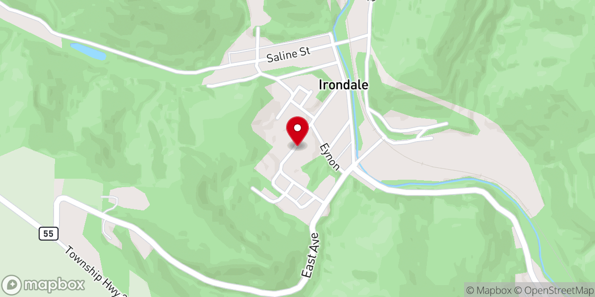 Map showing location of Irondale United Methodist Church