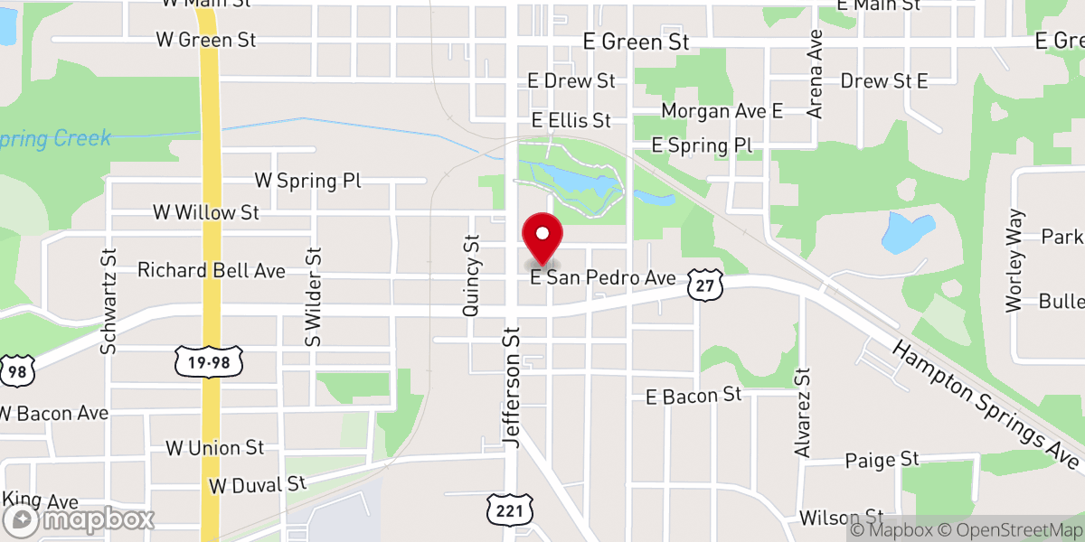 Map showing location of Church of God of Prophecy - Glorious Rain