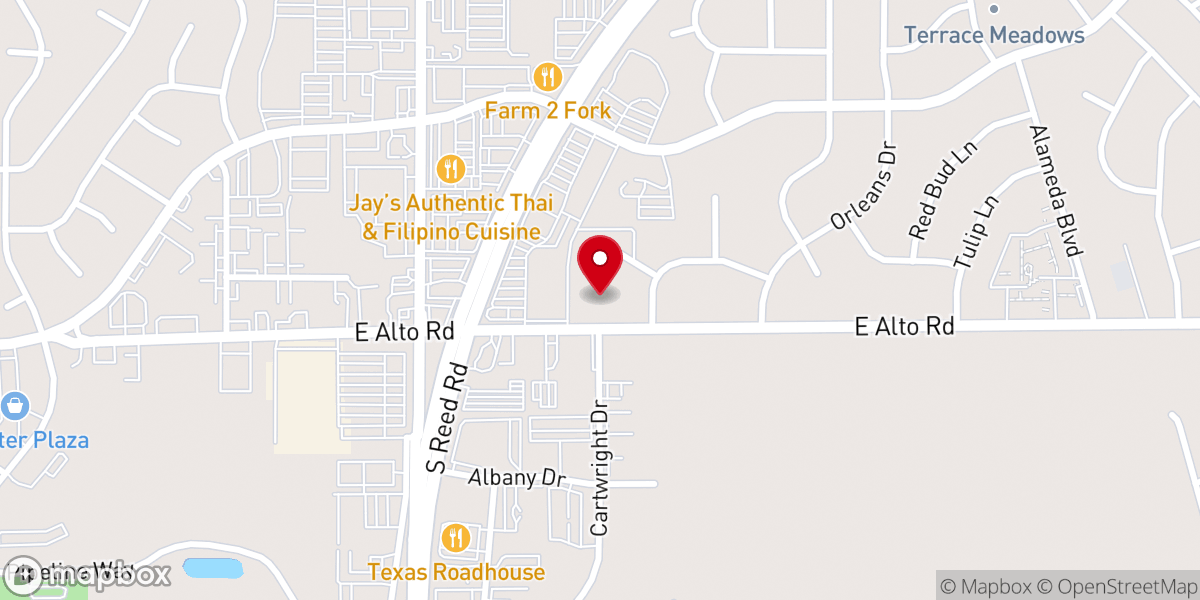 Map showing location of Mt Olive Temple