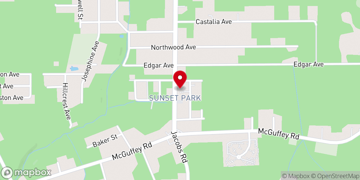 Map showing location of Cathedral of Hope