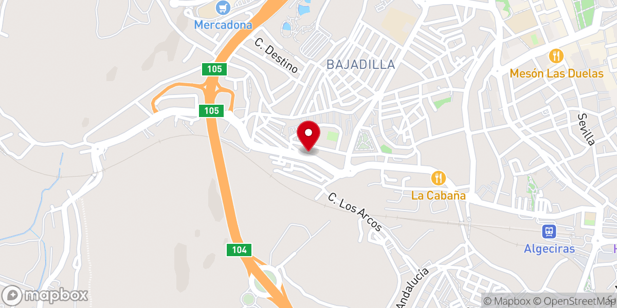 Map showing location of Iglesia Evangélica Rey Jesus