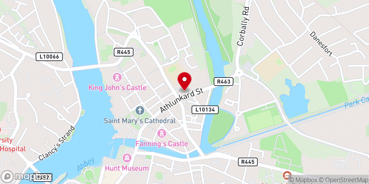 Map showing location of Saint Mary's Church
