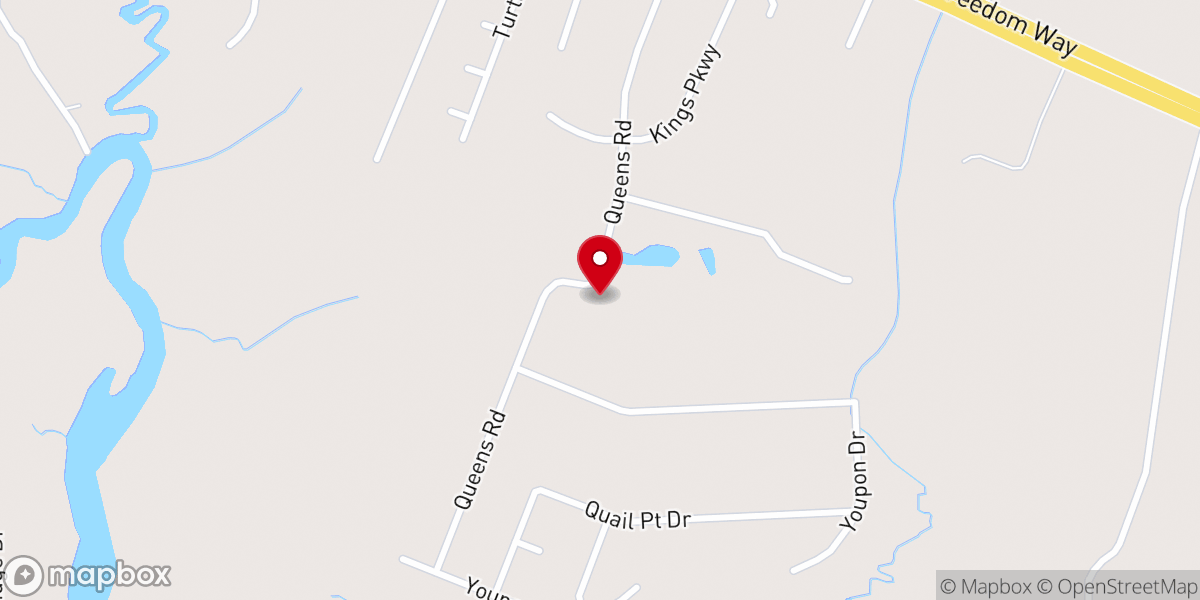 Map showing location of Freedom Way Free Will Baptist Church