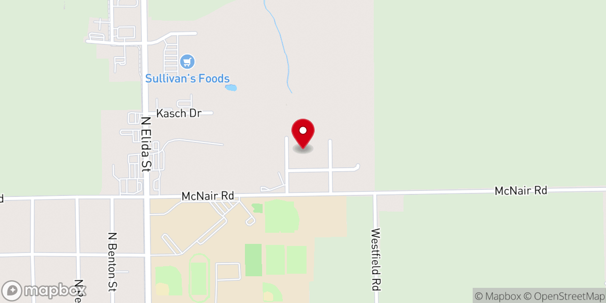 Map showing location of Crossroads Community Church - Winnebago
