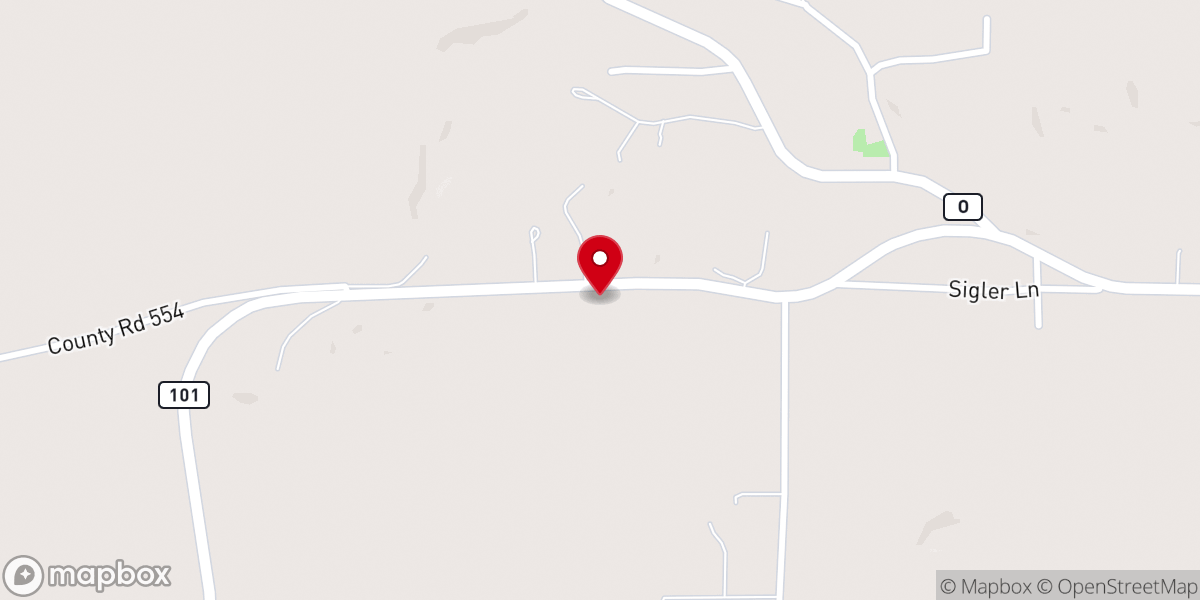Map showing location of First Assembly of God Bakersfield MO