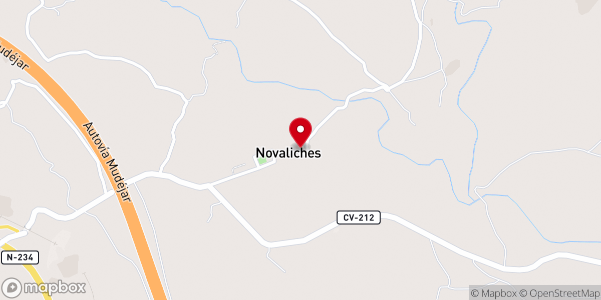 Map showing location of Iglesia Parroquial de San Miguel Arcángel