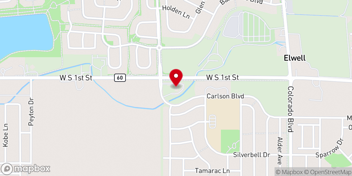 Map showing location of Cornerstone Evangelical Free Church