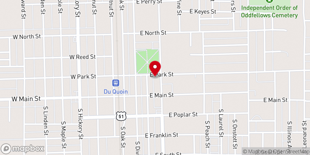 Map showing location of First United Methodist Church
