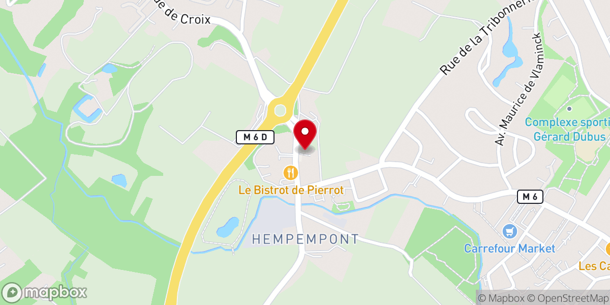Map showing location of Chapelle Sainte Thérèse de Lisieux
