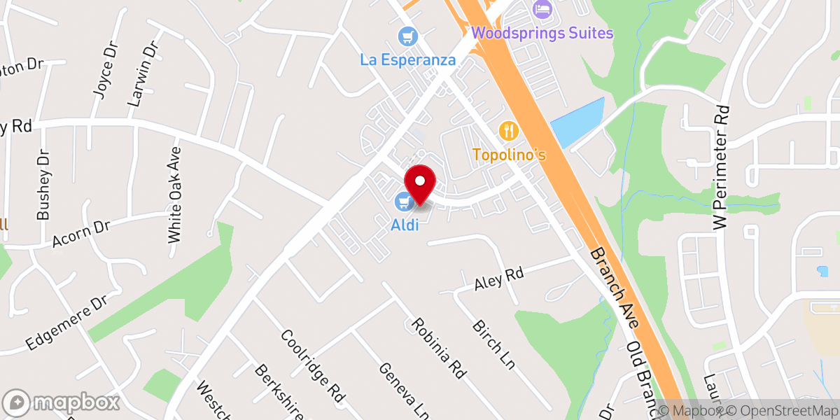 Map showing location of Iglesia Pentecostal El Cordero De Dios
