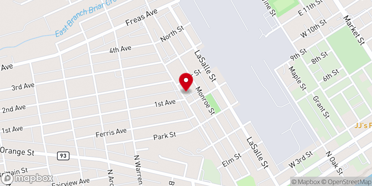 Map showing location of St Joseph