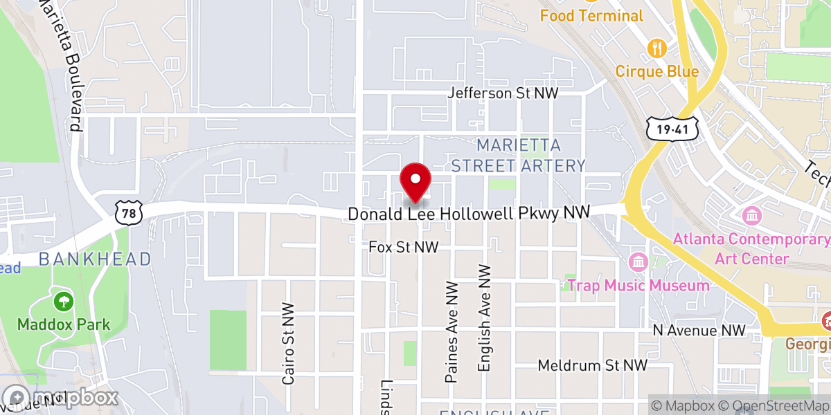 Map showing location of All Nations House of Prayer Church of God in Christ Inc