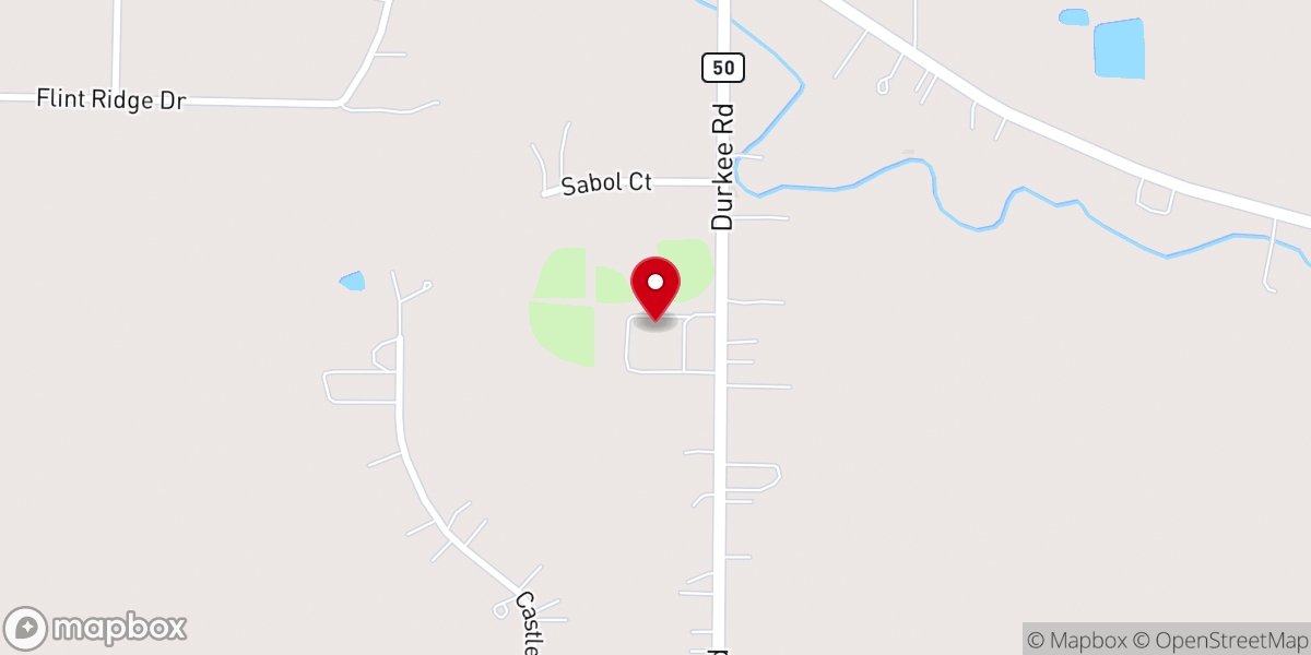 Map showing location of Christ Church - West Campus