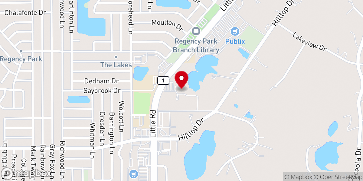 Map showing location of St George Community Ctr
