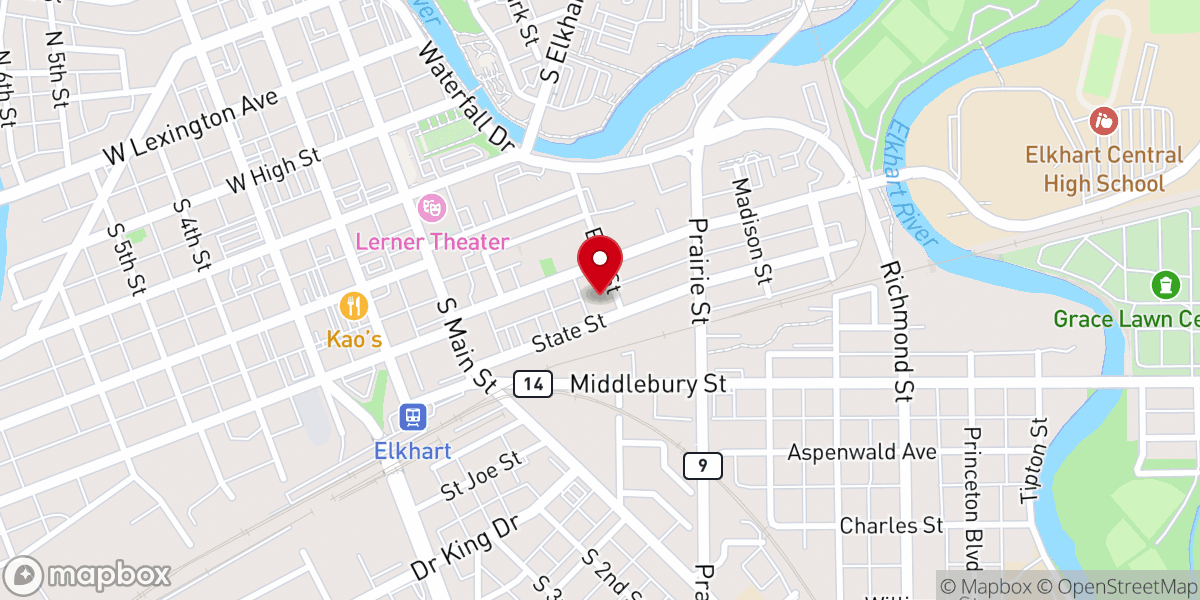 Map showing location of Servant’s Heart Community Church