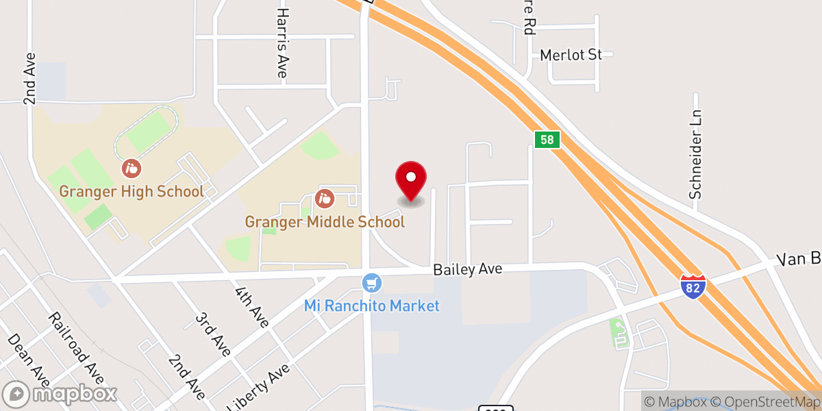 Map showing location of Our Lady of Guadalupe Parish