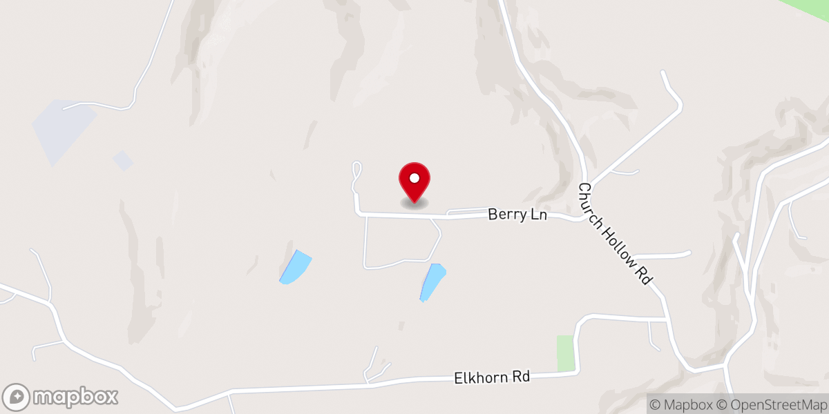 Map showing location of Triple B Farms
