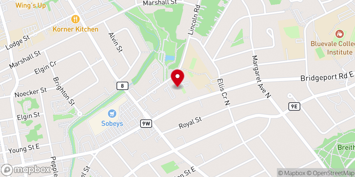 Map showing location of Lincoln Road Chapel
