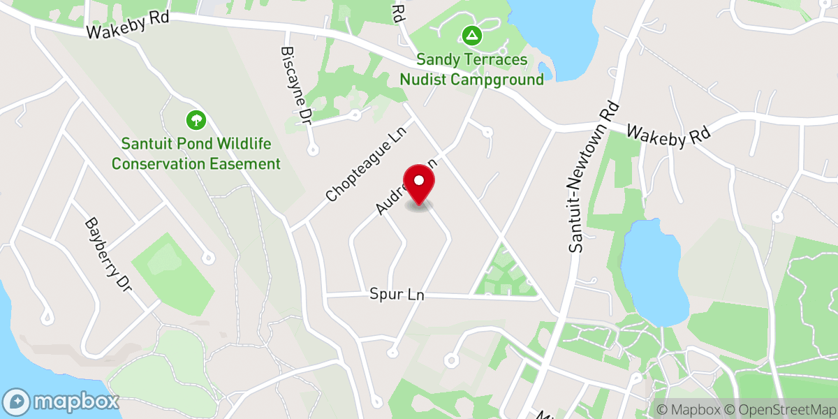 Map showing location of Marry Me Cape Cod Sharon Brown Justice of the Peace