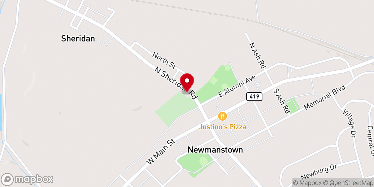 Map showing location of Elias United Church of Christ