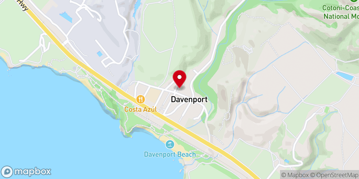 Map showing location of St Vincent De Paul Church