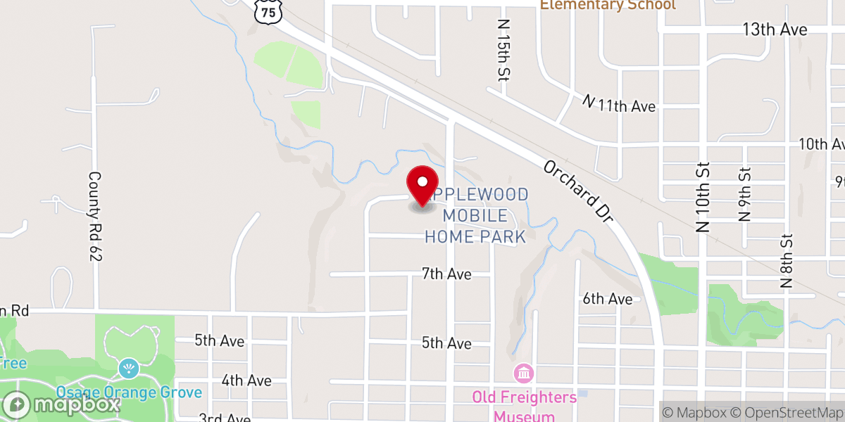 Map showing location of Apostolic Christian Church UPC