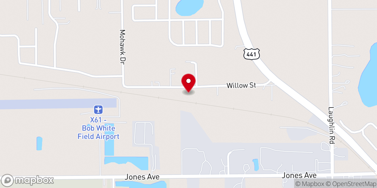 Map showing location of Living Word Faith Community Church