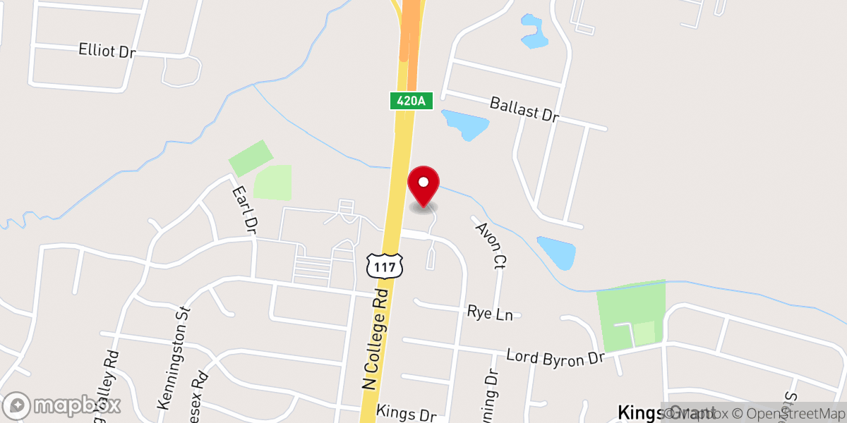 Map showing location of Emmanuel Associate Reformed Presbyterian Church