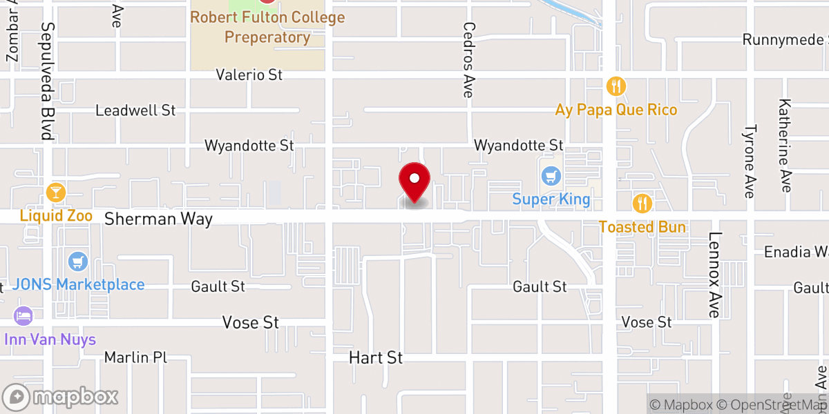 Map showing location of Middle Eastern Evangelical Christian Center