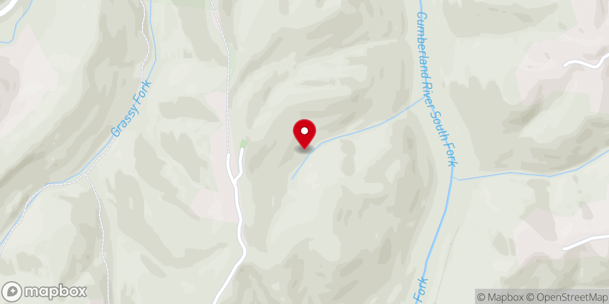 Map showing location of Wilson Ridge Church