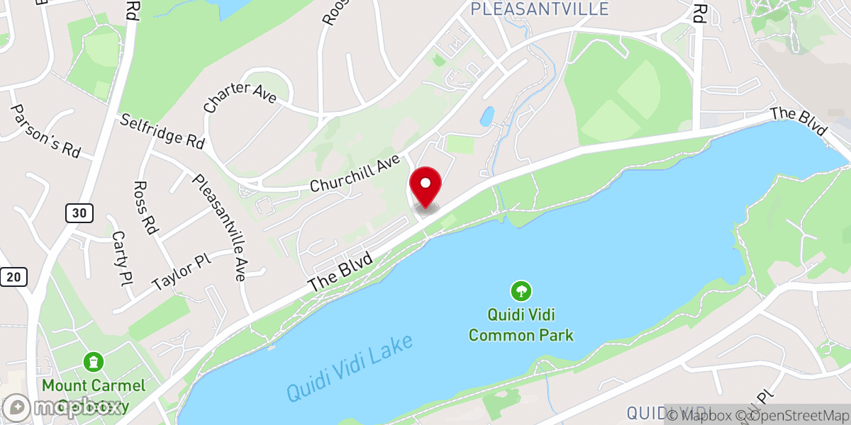 Map showing location of American Legion Monument
